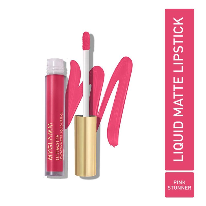 MyGlamm Ultimatte Long Stay Matte Liquid Lipstick - Pink Stunner