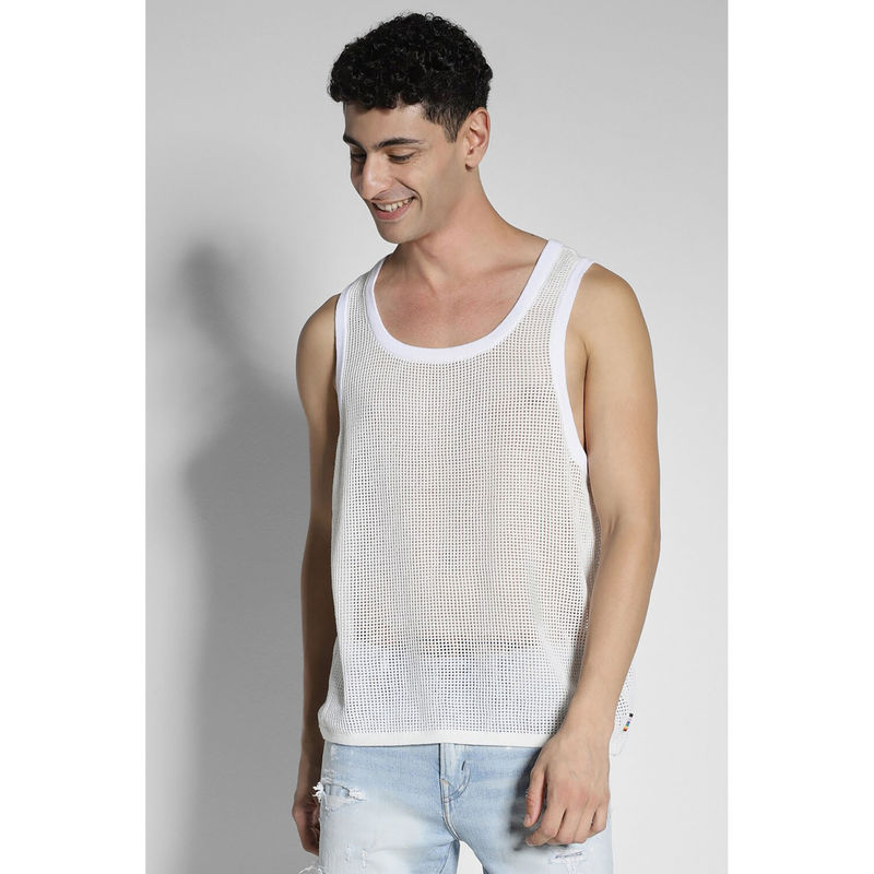 American Eagle Men White Pride Tank Top (M)