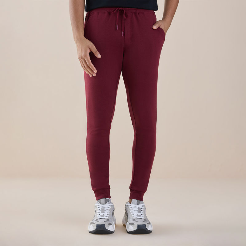Gloot Anti Stain & Anti Odor Joggers with SAC Tech & Smart Pocket - GLA004 Burgundy (M)
