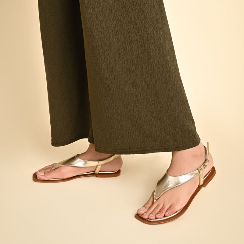 SKO Lecce Gold Flats (EURO 36)