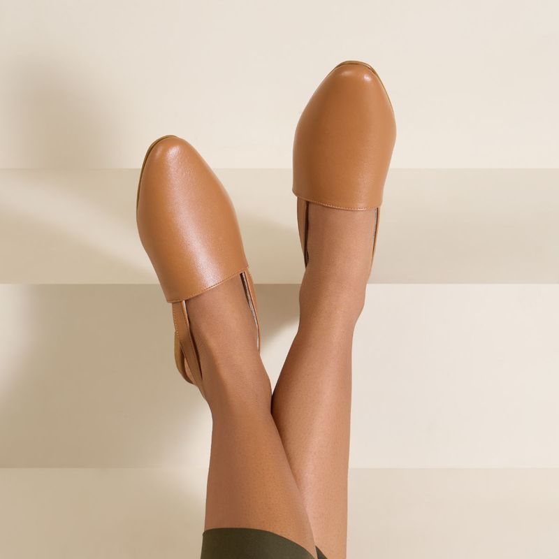SKO Monaze Tan Flat Mules (EURO 36)