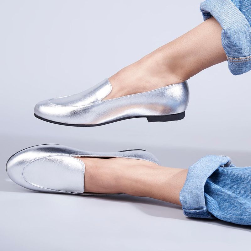 SKO Olivia Silver Loafers (EURO 37)