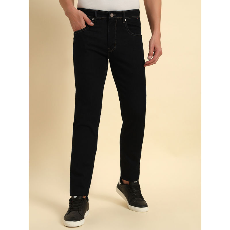 Cantabil Men Dark Blue Slim Fit Casual Jeans (30)