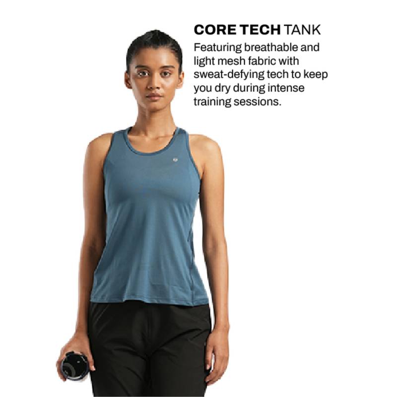 Tego Blue Solid Regular Tank (L)