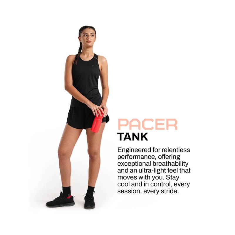 Tego Black Solid Regular Tank (XS)