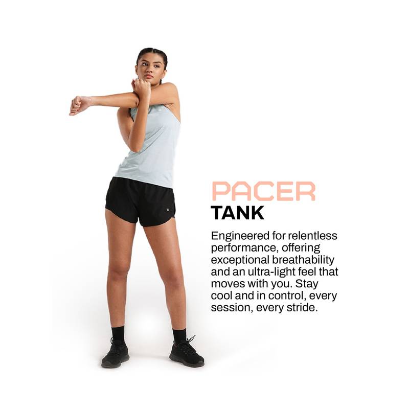 Tego Blue Solid Regular Tank (M)