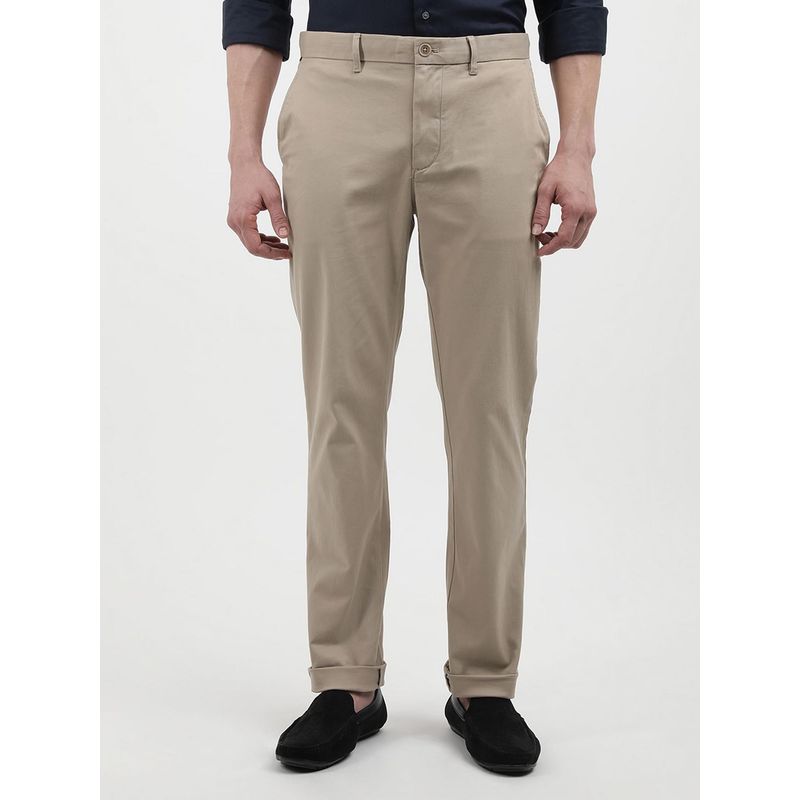 Tommy Hilfiger CHINO DENTON 1985 PIMA COTTON Men Beige Formal Trouser (36)