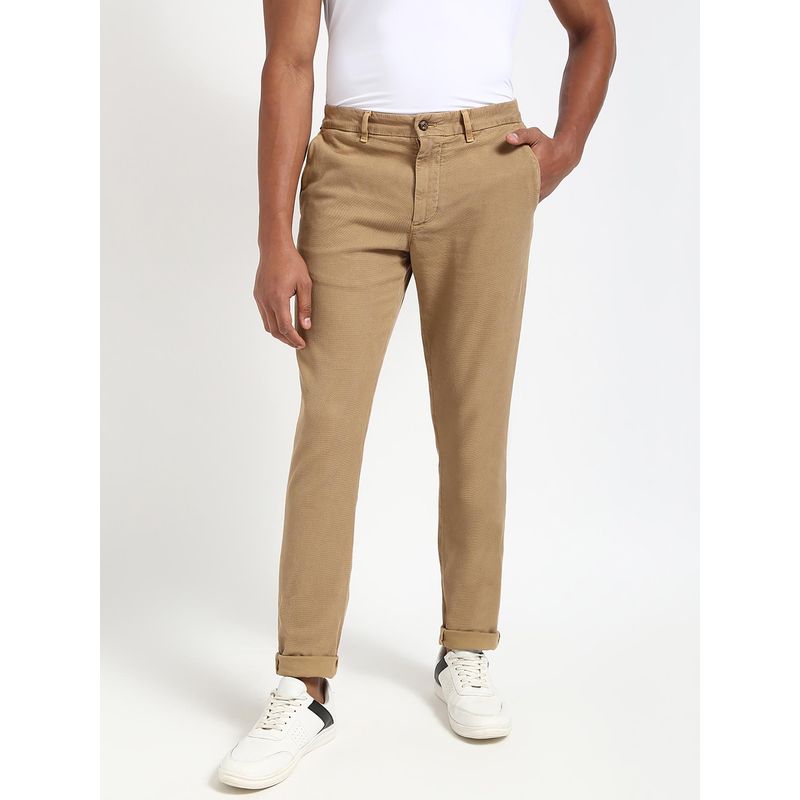 Tommy Hilfiger CHINO BLEECKER STRUCTURE GMD Men Beige Casual Chinos (30)