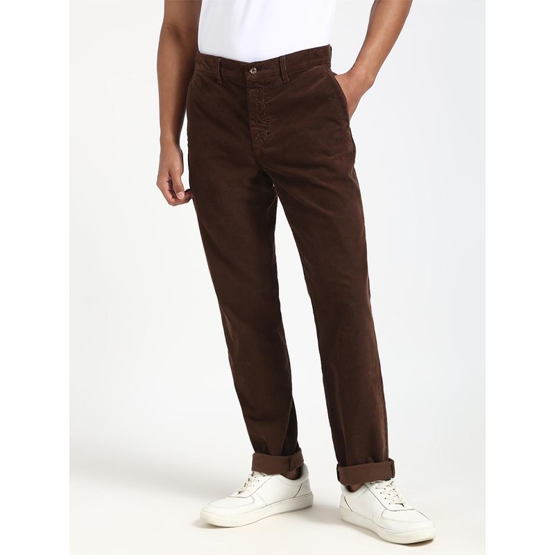 Tommy Hilfiger DENTON CHINO CORDUROY GMD Men Brown Casual Chinos (38)