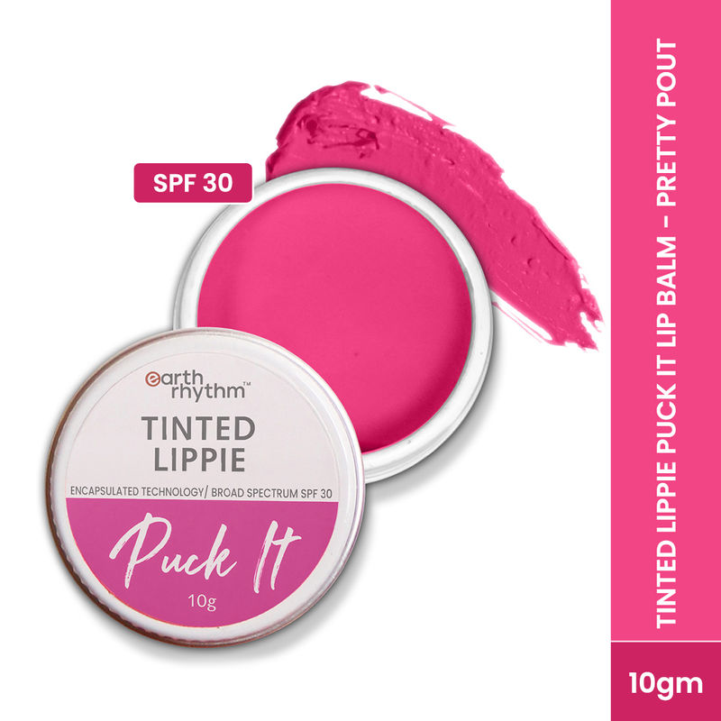 Earth Rhythm Tinted Lippie Puck It Lip Balm - Pretty Pout