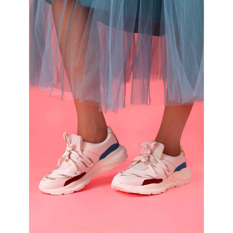 Monrow Blythe White & Red Sneakers (EURO 36)