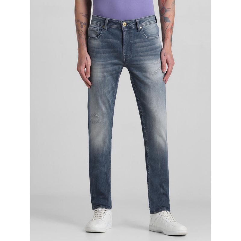 Jack & Jones Blue Low Rise Liam Skinny Fit Jeans (36/34)