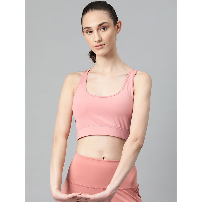 Alcis Solid Workout Bra-Full Coverage (M)