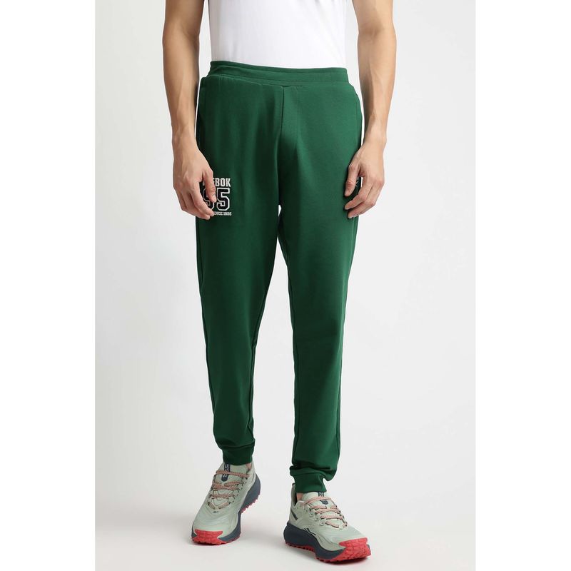 Reebok Men's Green Solid Joggers (M)