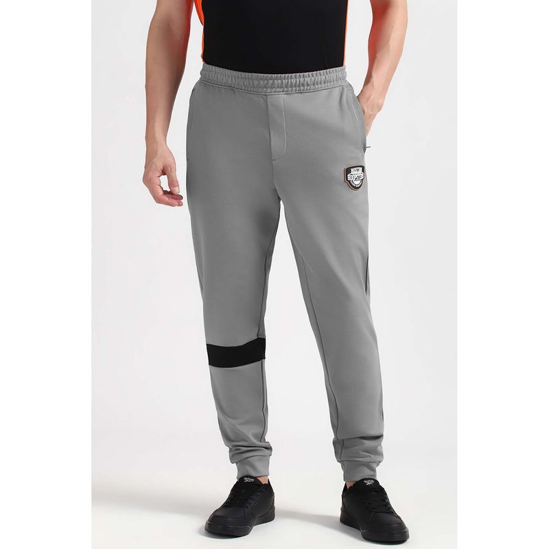 Reebok Grey Men's Solid Joggers (M)