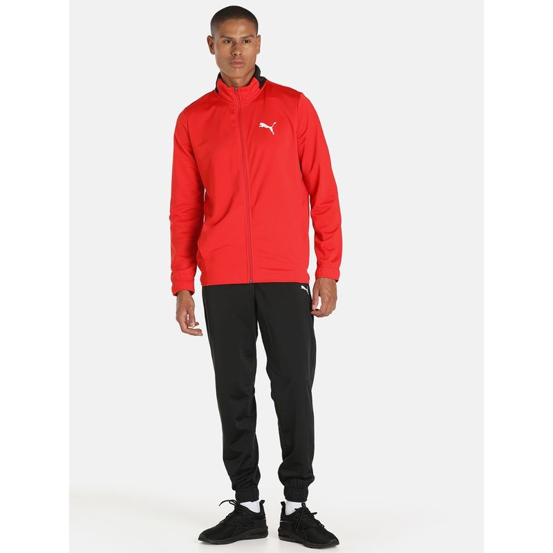 Puma CR Mens Red Jacket with Trackpant (Set of 2) (XL)