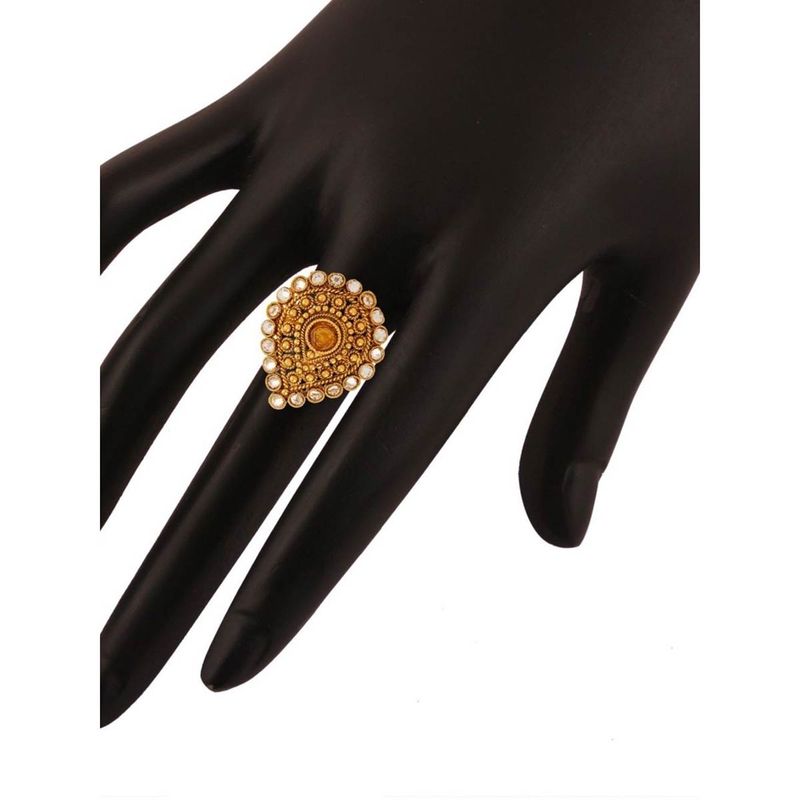Accessher Rajwadi Inspired Gold Finish 