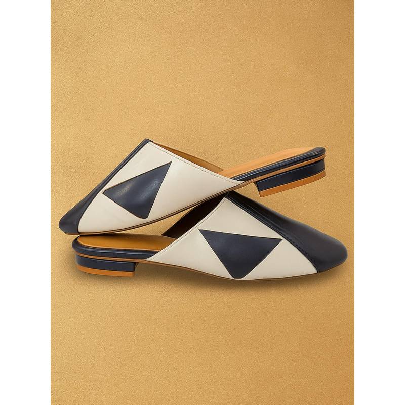 Devano Women Navy Blue Mules (EURO 36)