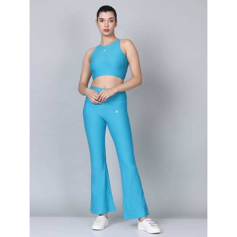 Aesthetic Bodies Women Flared Pant GYM Co-Ord (Set of 2) (M)