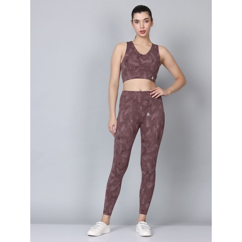 Aesthetic Bodies Women Brown Sport Co-Ord (Set of 2) (S)