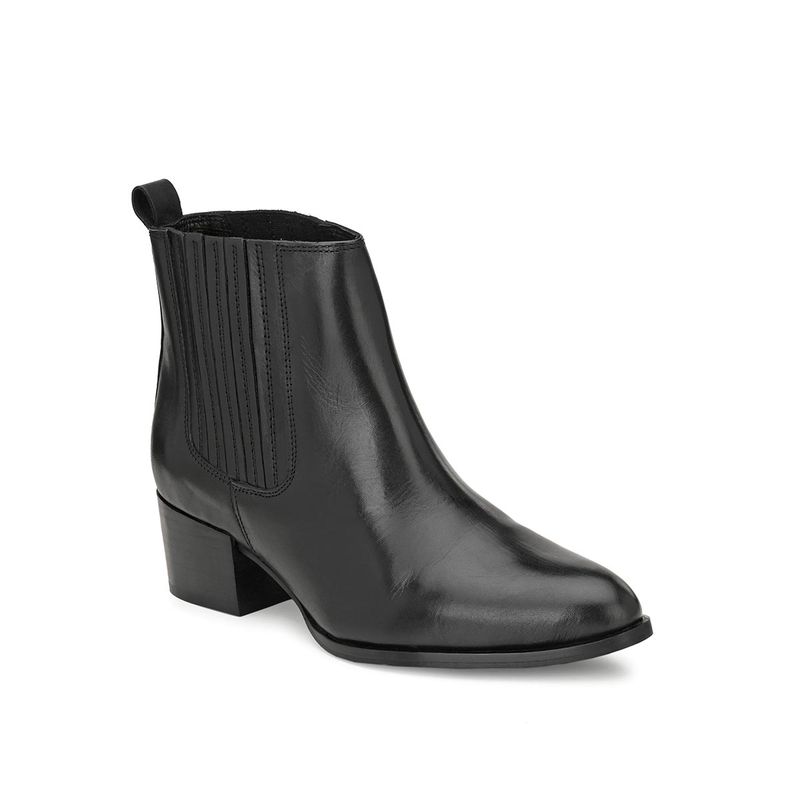 Buy Delize Black Solid Chelsea Boots Online