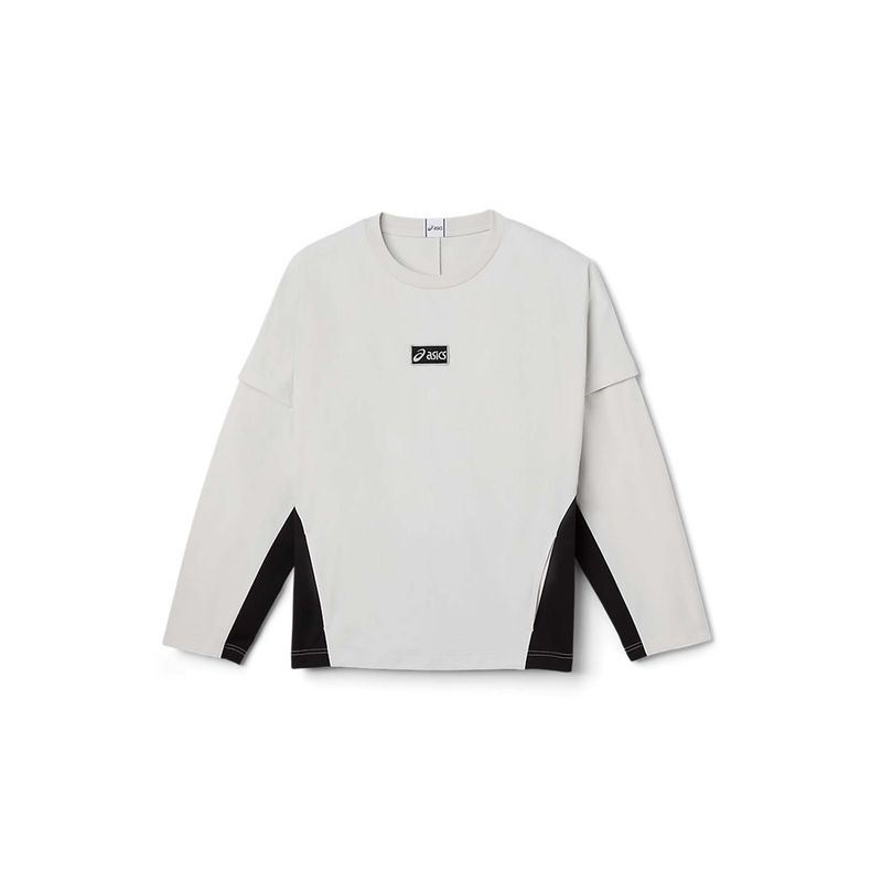 ASICS Unisex Grey Colorblock T-shirt (XS)
