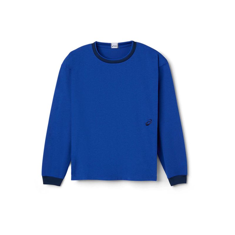 ASICS Unisex Blue Solid Sweatshirt (XS)