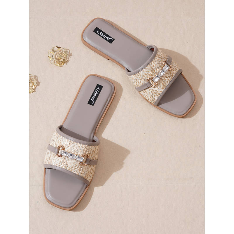 Sherrif Shoes Women Khaki Comfortable Flats (EURO 36)