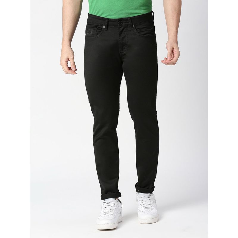 Dragon Hill Black Slim Tapered Indigo Stretch Denim (30)