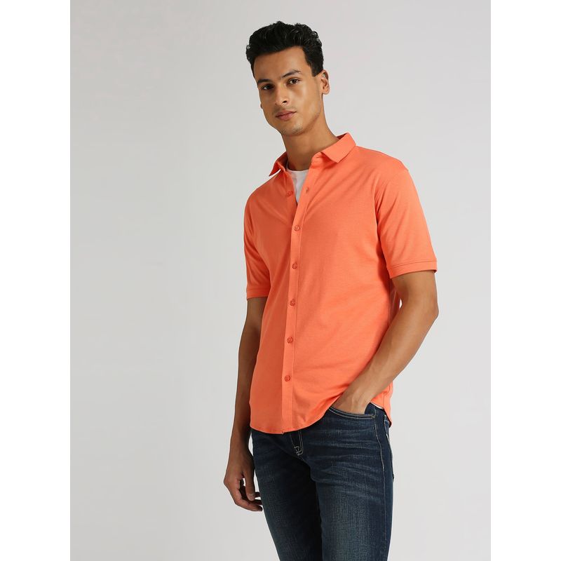 Pepe Jeans Orange Rockstar Knitted Premium Shirt (L)