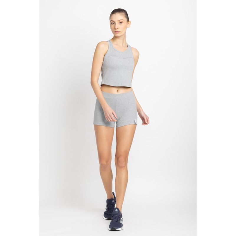adidas Women W Lng Rib Sho Grey Sports Shorts Buy adidas Women W Lng