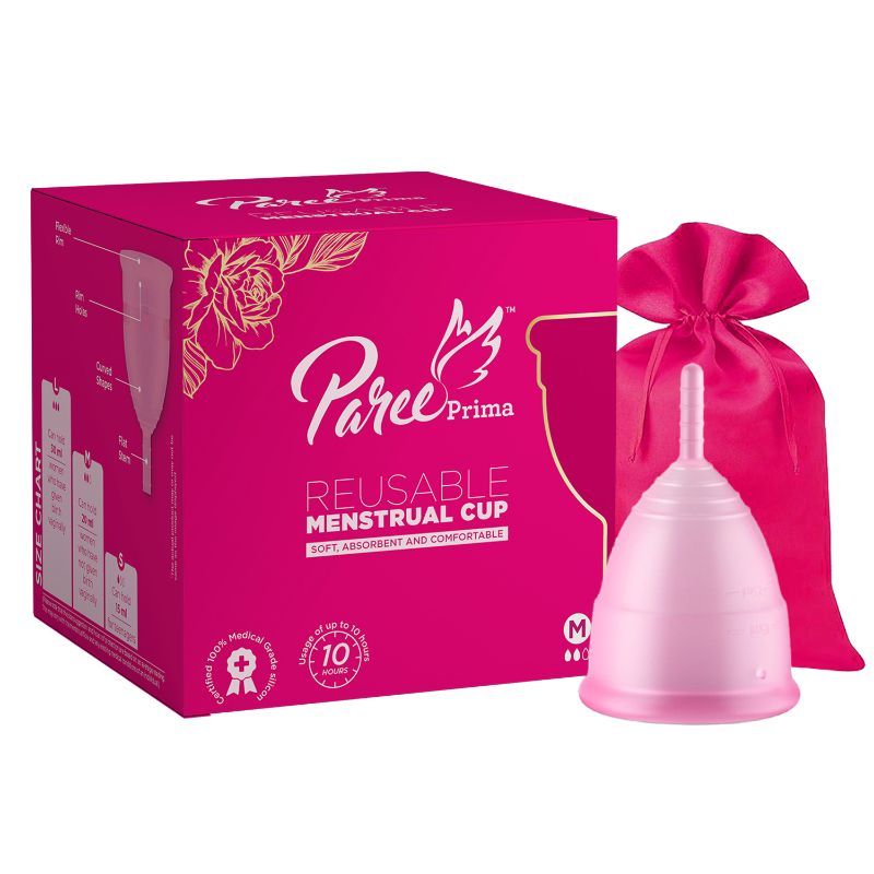 Paree Prima Reusable Menstrual Cup With Protection Pouch
