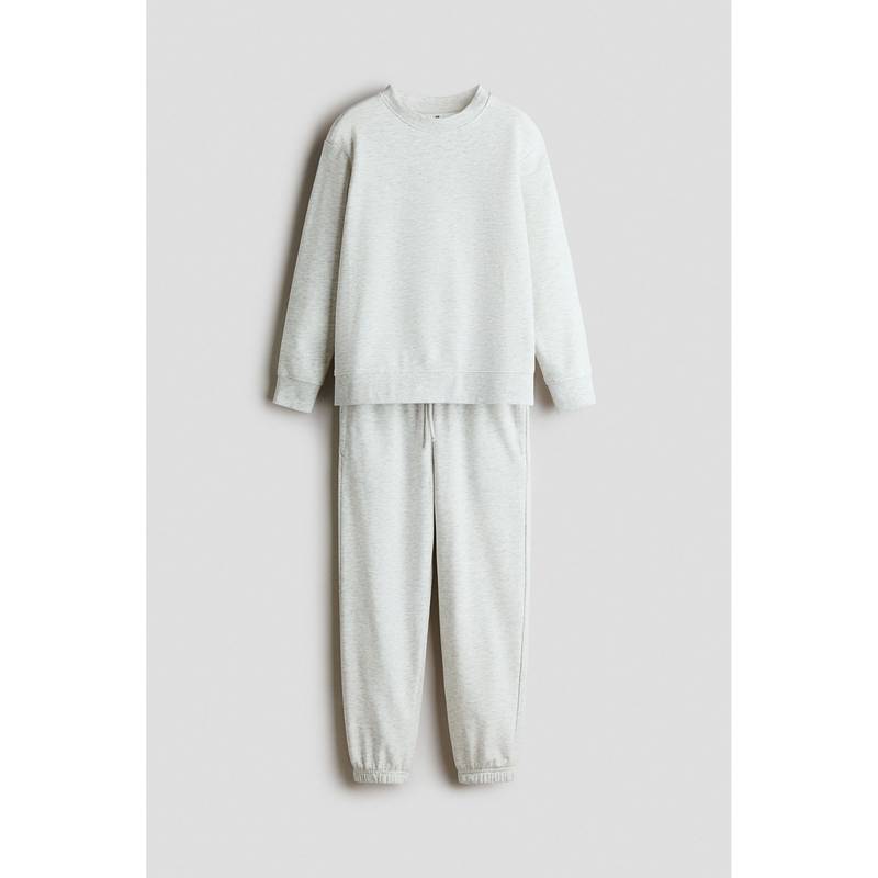 H&M Boys Grey 2-Piece Sweatshirt And Joggers (13-14 Years)
