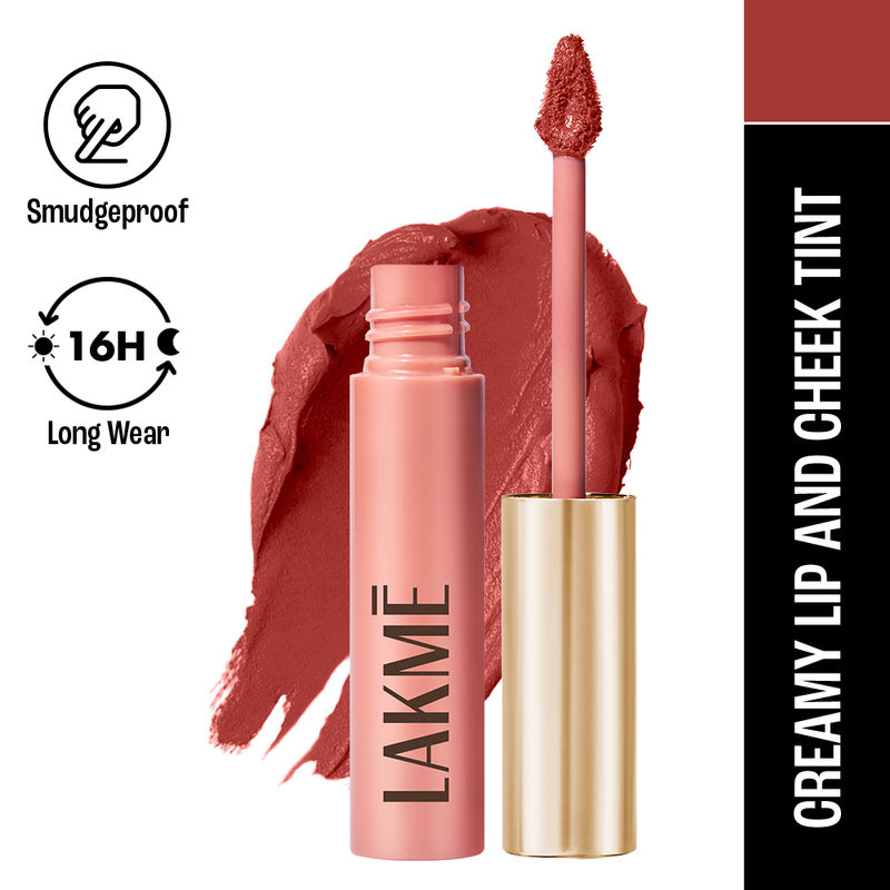 Lakme 9 to 5 Weightless Matte Mousse, Tint for Cheeks and Lips - Coca Soft