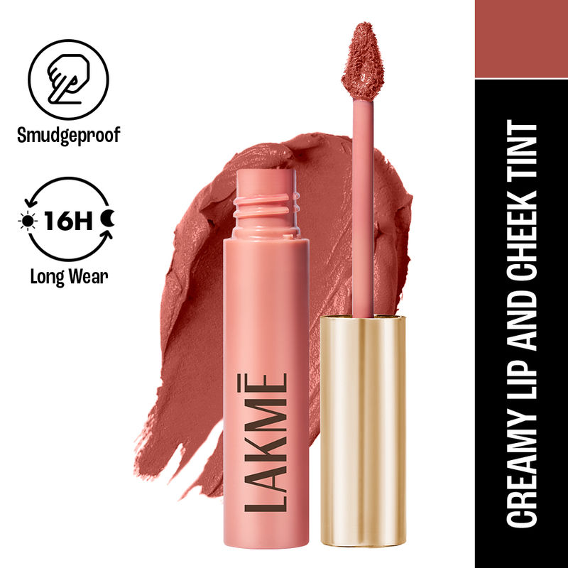 Lakme 9 to 5 Weightless Matte Mousse, Tint for Cheeks and Lips - Coffee Lite
