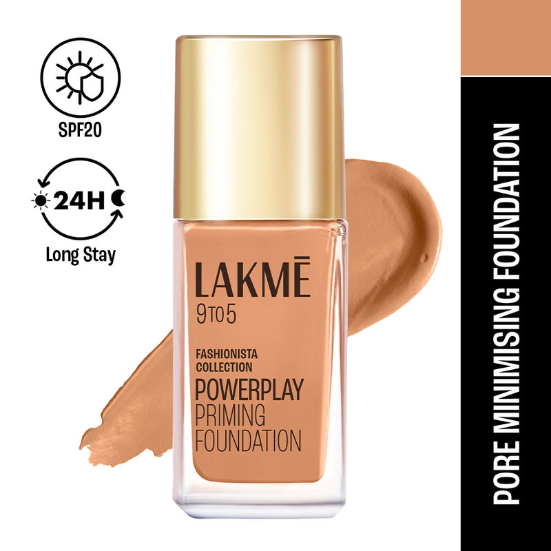 Lakme 9 To 5 Primer + Matte Perfect Cover Foundation - C280 Cool Tan