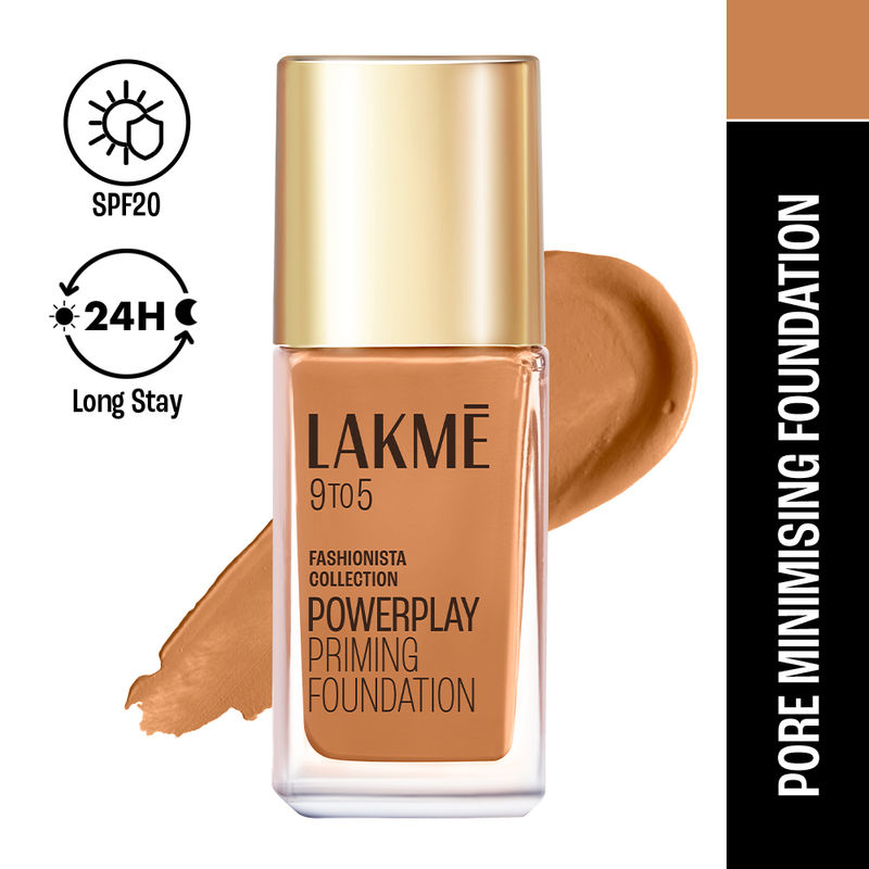 Lakme 9 To 5 Primer + Matte Perfect Cover Foundation - N360 Neutral Chestnut