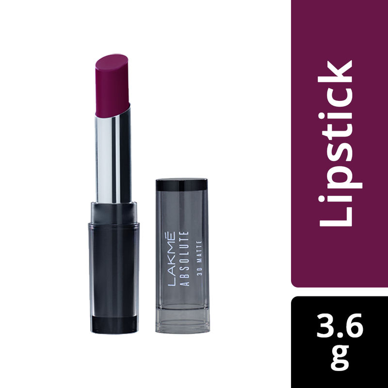Lakme Absolute 3D Lipstick - Purple Evening