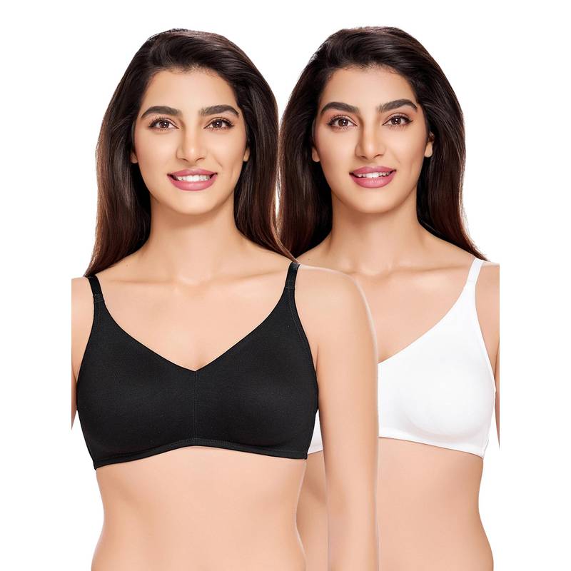 Juliet Womens Non Padded T-Shirt Bras (Pack of 2) (32B)