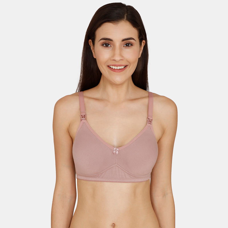 Nejo Feeding Bra Non Padded With Removable Pads - Pink (36D)