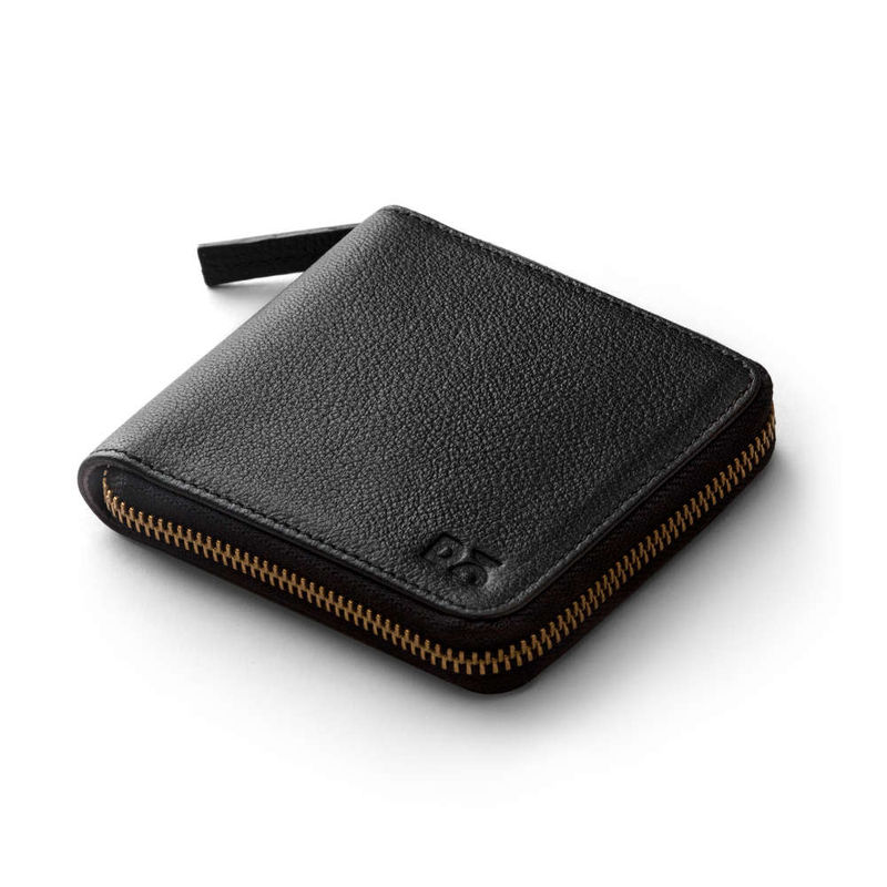 DailyObjects Black Leather Zip Wallet: Buy DailyObjects Black Leather ...