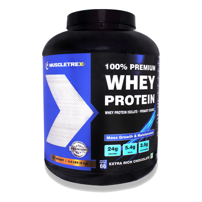 Muscletrex 100% Whey Protein Extra Rich Chocolate Flavour Powder