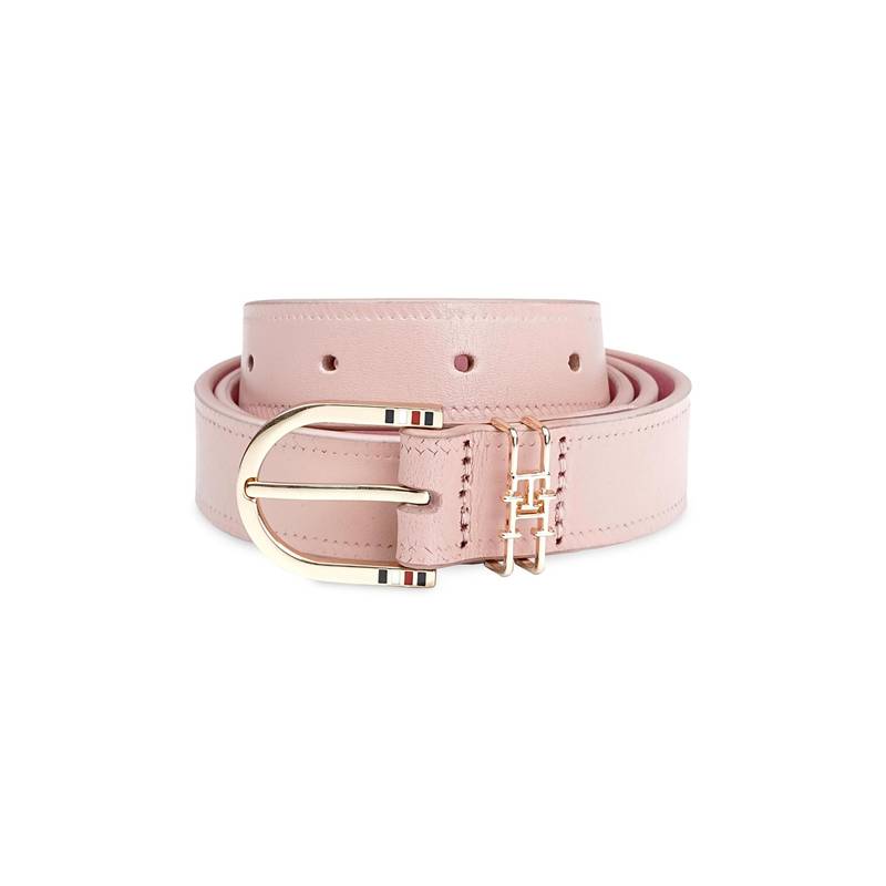 Tommy Hilfiger Women’s Leather Belt Cresten - Powder Pink (M)