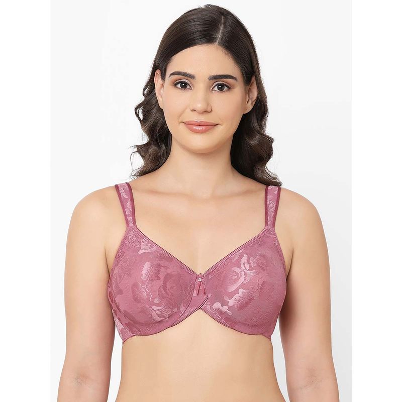Wacoal Awareness Non-Padded Wired Full Coverage Full Support Everyday Comfort Bra - Pink (40DDD)