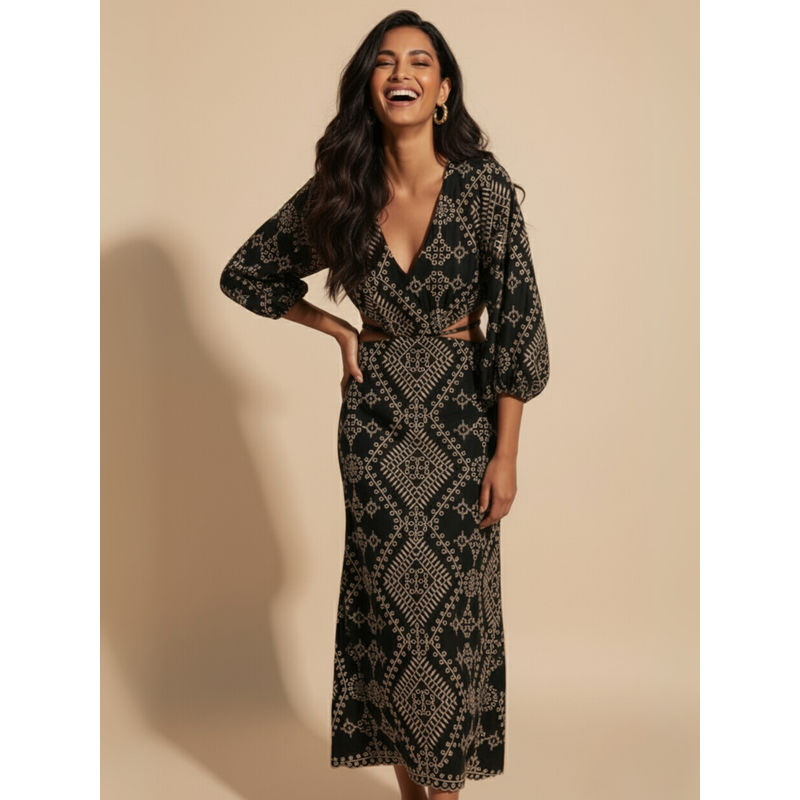 little black dress with mesh sleeves Long Sleeve Mini Size:M-L YGroup_colourway-kofi Short Prom Dresses, Prom