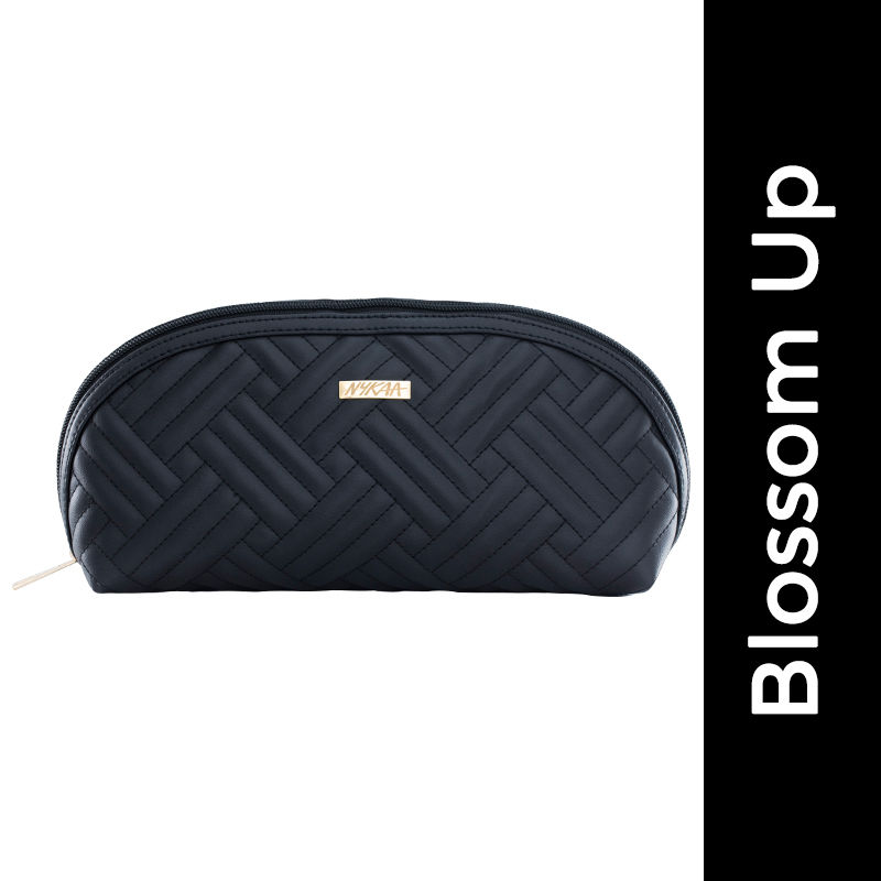 Nykaa Cosmetics Blossom Up Carry Pouch - Black Belladonna