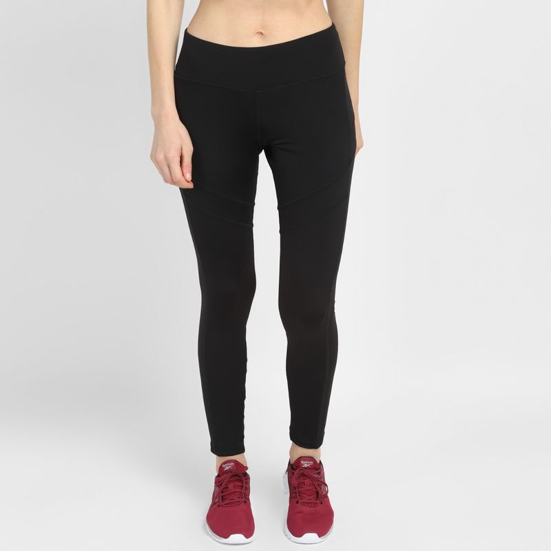 Reebok WOR Mesh Tight Black Training Tights (XS)