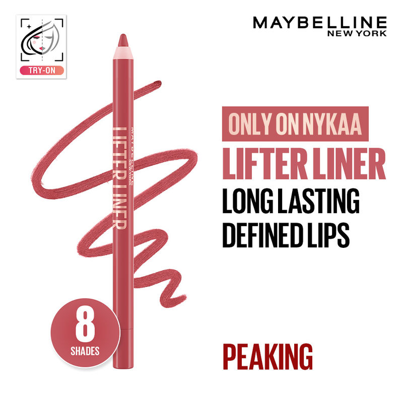 Maybelline New York Lifter Liner Lip Liner Pencil With Hyaluronic Acid - Peaking