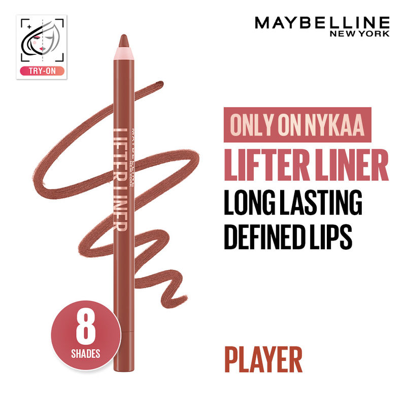 Maybelline New York Lifter Liner Lip Liner Pencil With Hyaluronic Acid - Player