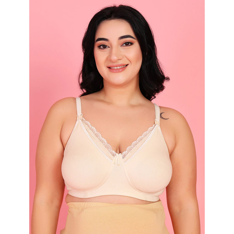 Mamma Presto Cotton Lacey Nursing Bra (40D)